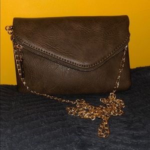 Mini Crossbody Handbag - Brown